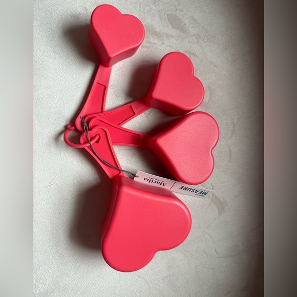🩷Martha Stewart Collection Heart Measuring Cups and Spoons Set of two bundle NWT - Picture 6 of 7